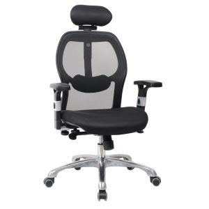 GY-1874 Black High End Adjusted Armrest Swivel Mesh Office Chair