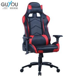 Black & White Gaming Chair With 2D Armrest 3D Design