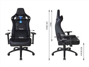 D-8104 Mould Foam Tall Gaming Chair With 3D Armrest Metal Base Customization Brand Logo