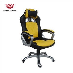Y-2897A Monkey King Yellow Racing Office Chair With Neck Pillow