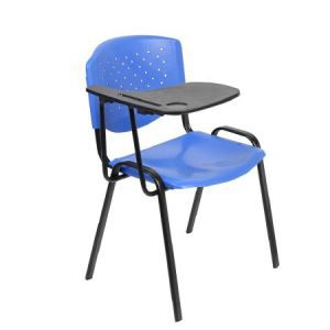 Y-1756C Ordinary  Blue Clear Plastic Study Chair Reception Chair With Writing Pad