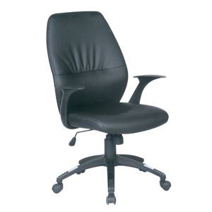 Y-1857B Stylish Black Leather Computer Desk Chair Office Chair