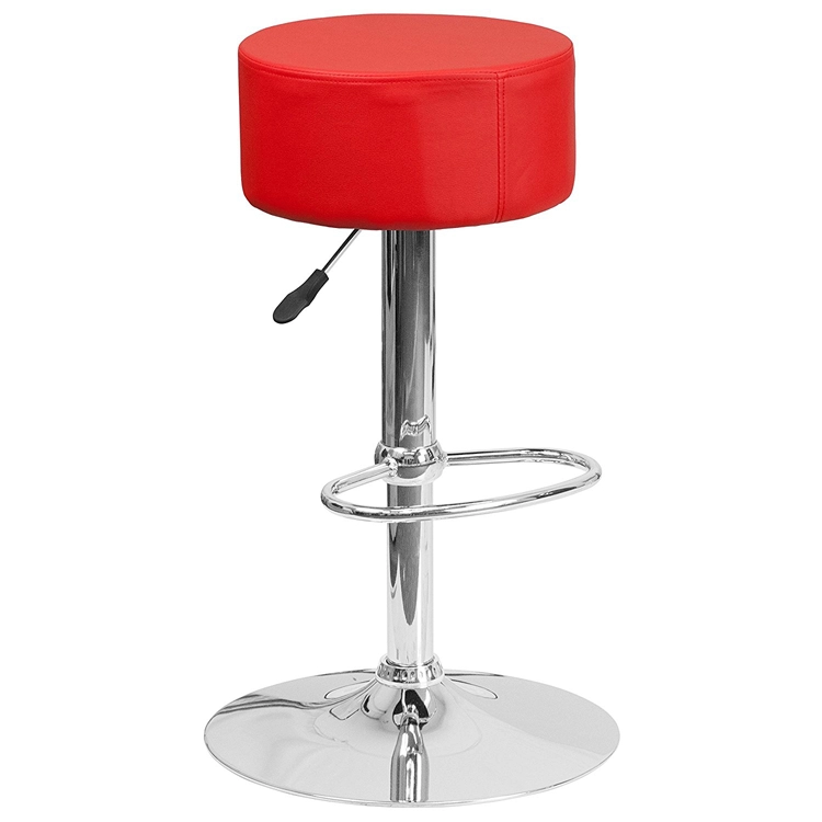 GY-1017 Barstools 360 Degree Swivel Stool Height Adjustable Bar Chairs with Seat PU Leather Kitchen Counter Bar Stools