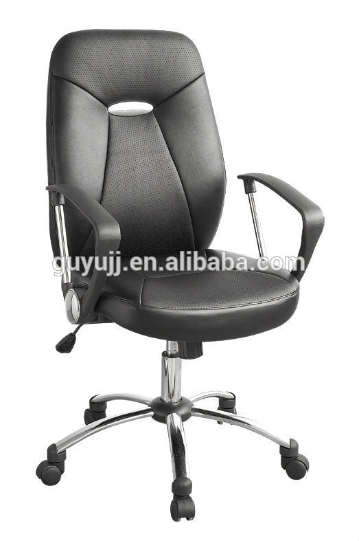 Y-1758 Hot Selling Black Swivel PU+PVC Cheap Task Chair