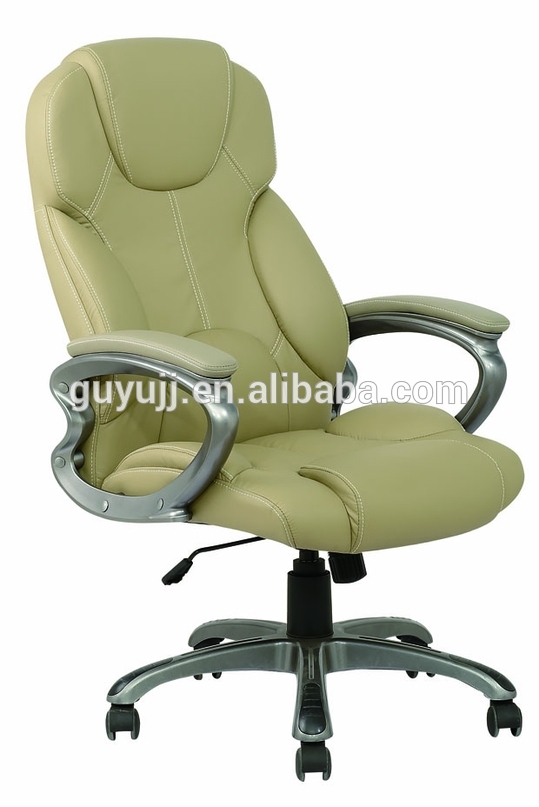 Y-2790 Ergonomic High Back Swivel Chair Parts Office Chair Wooden Leather Wood Chair