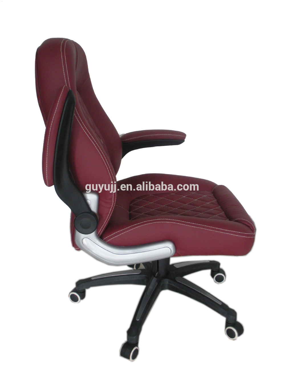 Y-2862 New Style Leather Lift Swivel Office Chair Red Chair for Wholesale