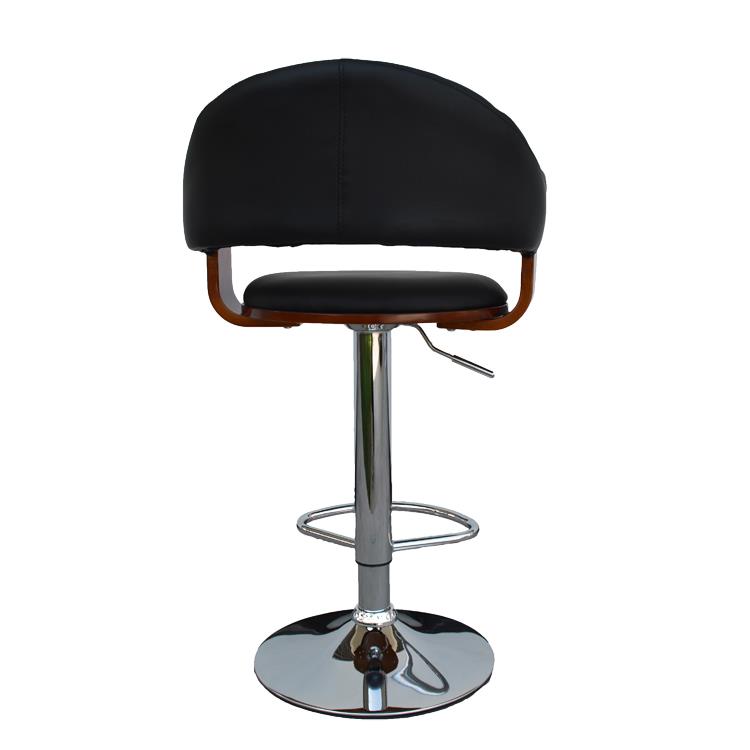 High Chair Bar Stool PU Leather Seat With Backrest  back