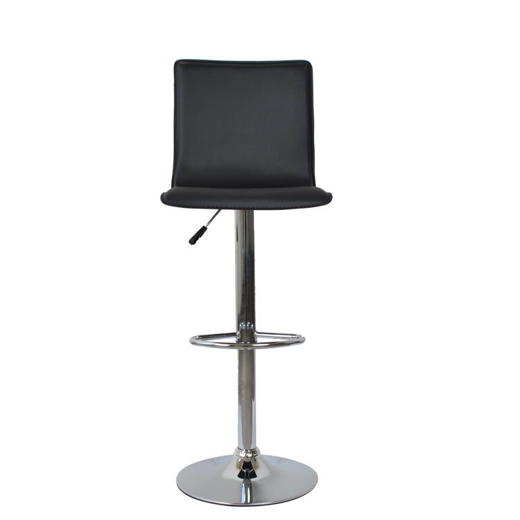 High Back Chair Bar Stool PU Leather Seat GY-1031 black