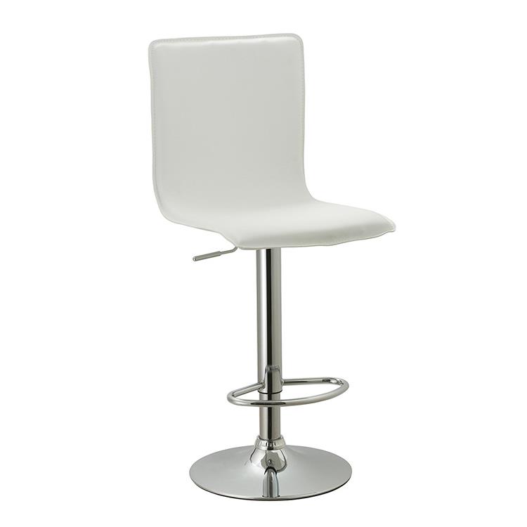 High Back Chair Bar Stool PU Leather Seat GY-1031 white