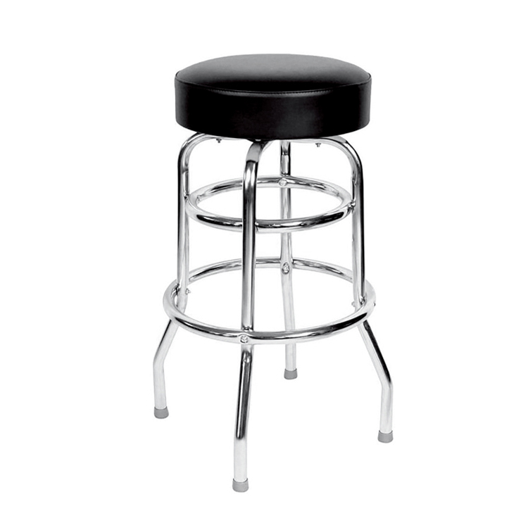 GY-1033 Barstools Swivel Round Stool Metal Bar Chairs with Seat PU Leather Kitchen Counter Bar Stools