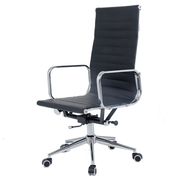 Back PU Executive Office Swivel Chair left side