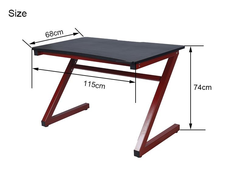 April Game Z Shape Most Popular Gaming Desk size