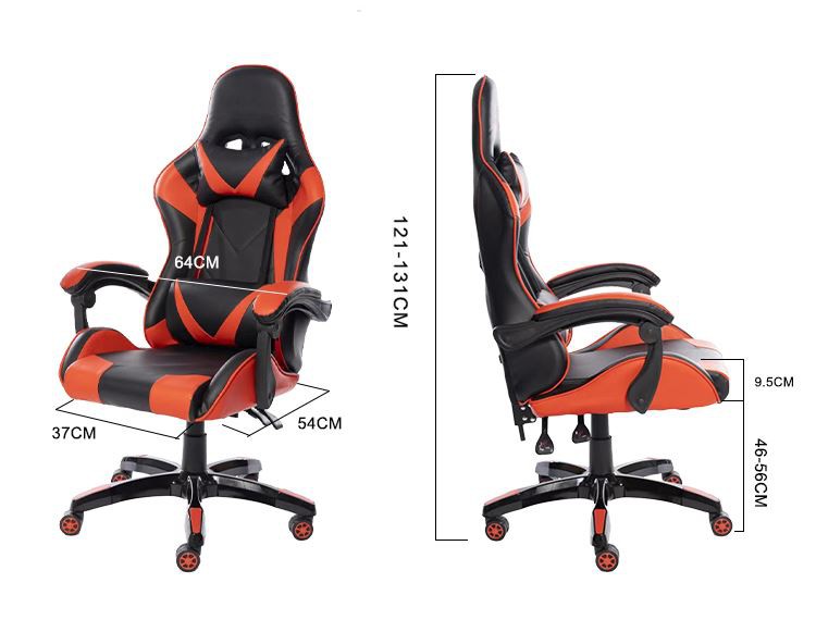  Ergonomic Racing Style PU Leather Gamer Chair Reclining Gaming Desk Chair size