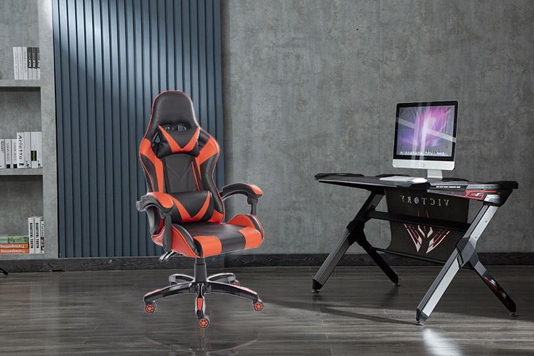  Ergonomic Racing Style PU Leather Gamer Chair Reclining Gaming Desk Chair display 2