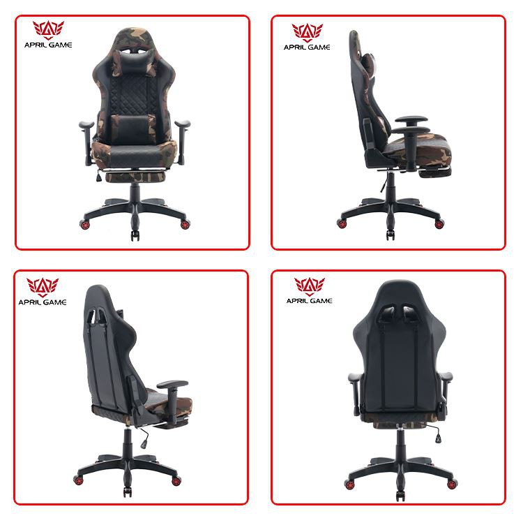 Y-2-2446A Office Task Chair High Back Racing Style PC Computer Chair Ergonomic E-Sports Gamer Chair With Footrest anglies display