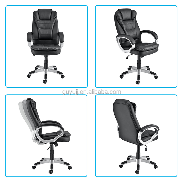 GY-2540 Comfortable Pu Leather Swivel Boss Office Chair angles display