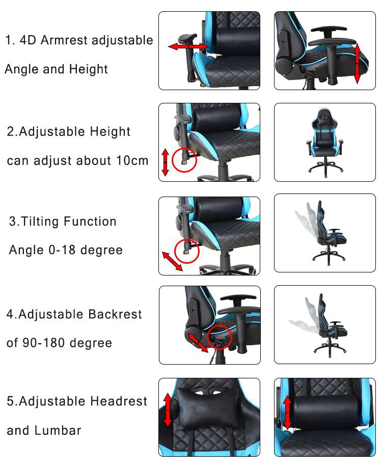 PU leather Gaming Chairs material