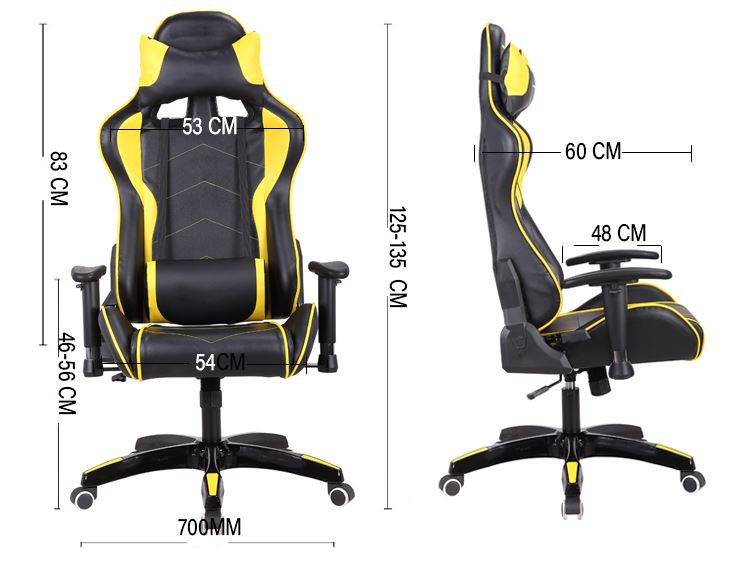 Gaming Chair PC Game Silla Racing Seat Ergonomic Adjustable Lift Best China Custom Executive Computer Video Racing Gaming Chair size