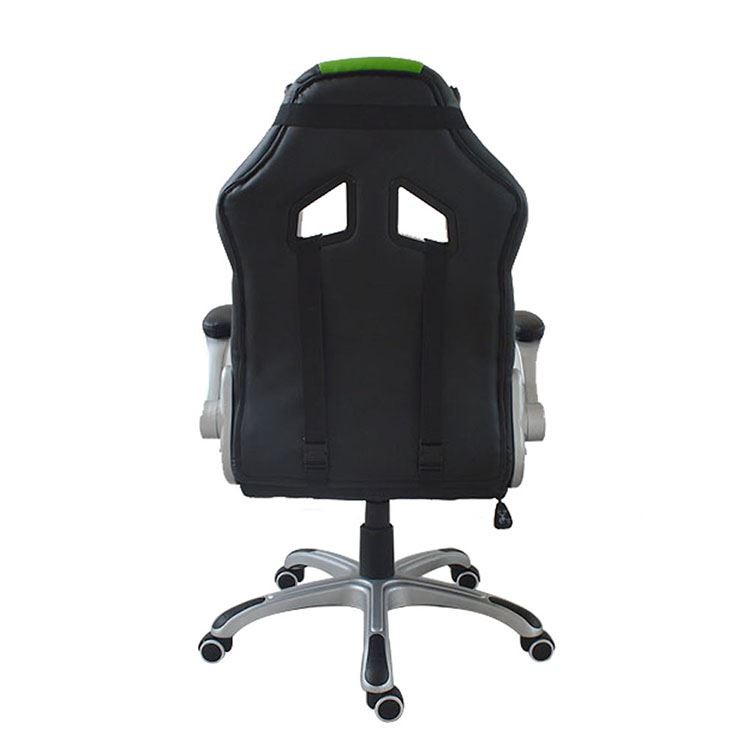 Y-2898A Black And Blue Computer Gaming Chair back