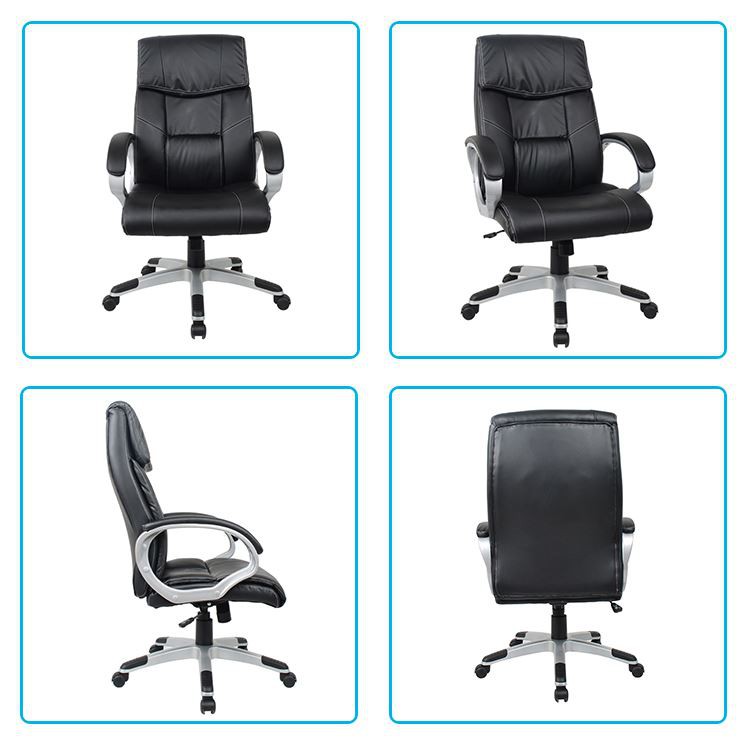 Ergonomic Office Chair PU Executive Seat Leather Simple Design High Back Desk Chair Y-2592 display