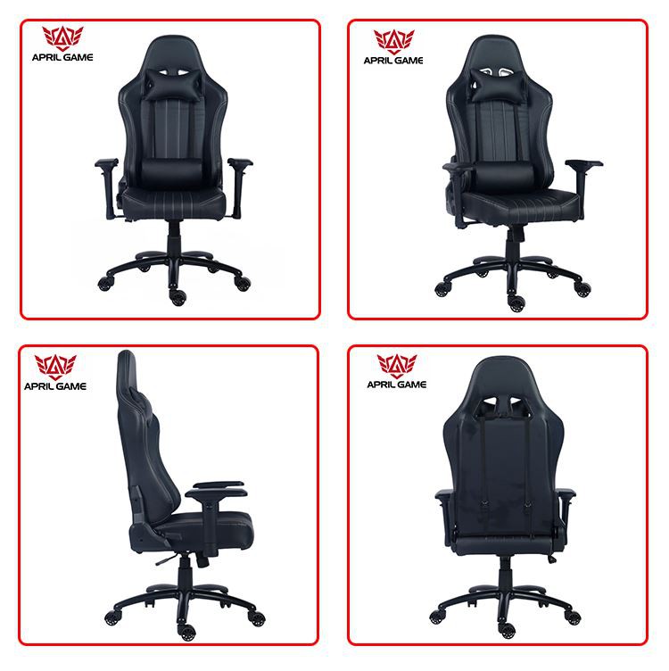 Y-2546 4D Moulded Foam Ergonomic Reclining Racing Gaming Chair several angle display