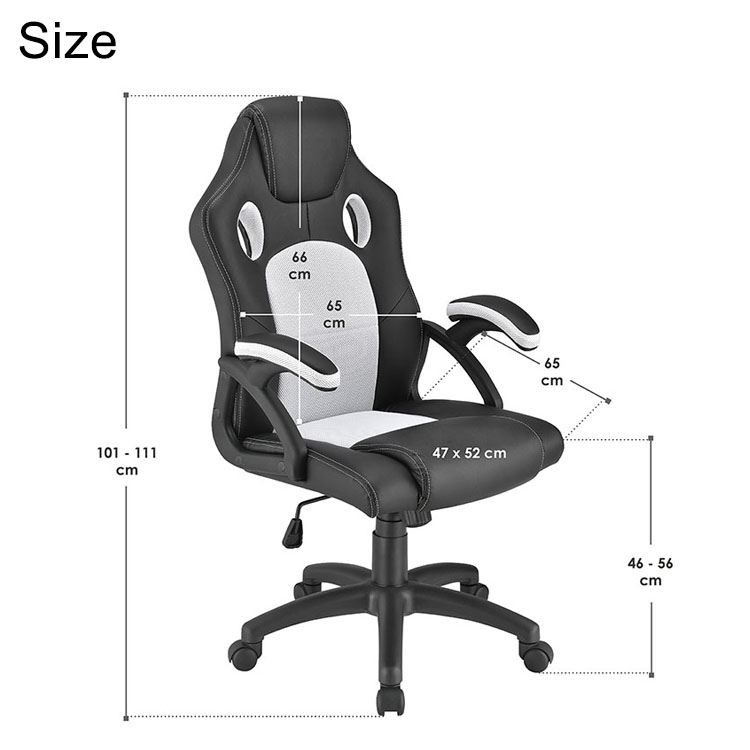 Racing Custom Seat Game Computer Wheel Gamer Oem Ergonomic Gaming Chair size