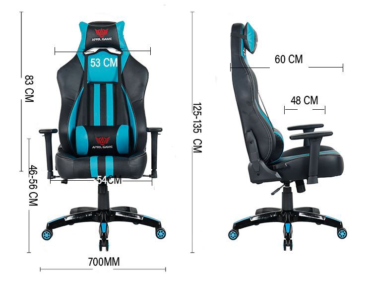 Fat gaming office chair size