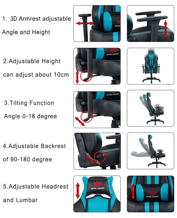 Fat gaming office chair function