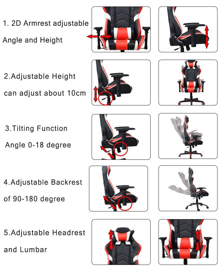 GUYOU Y-2638 Comfortable High Back Ergonomic Computer Office Racing Gaming Chair material