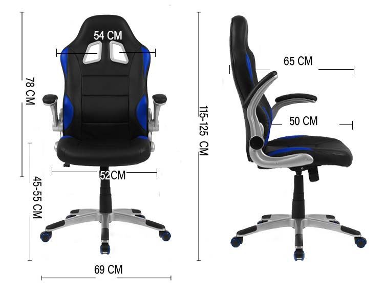 Y-2602 GUYOU Ergonomic High Back Computer Gaming Racing Chair size