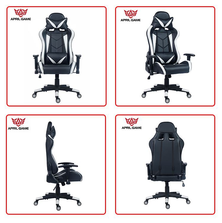 GUYOU Y-2515 Pu Leather Exquisite Backrest Craft Design Reclining Gaming Chair For Rest angles display