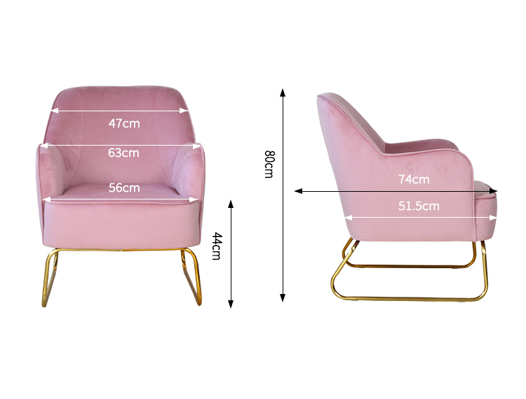 Best leisure chair pink home sofa