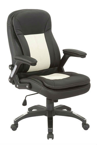 Y-2778 PU modern black leather middle back office manager chair
