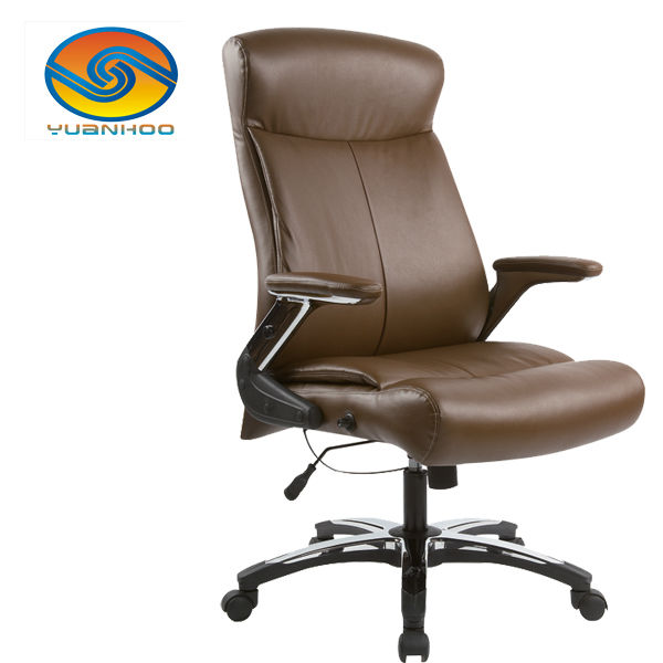 Y-2891 PU brown leather office chair