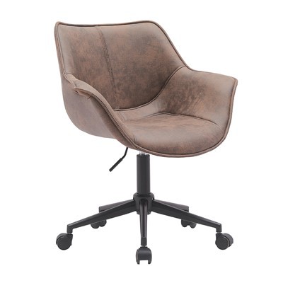 Brown Big Seat Accent Office Chair