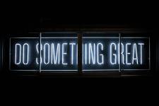 do something great neon sign