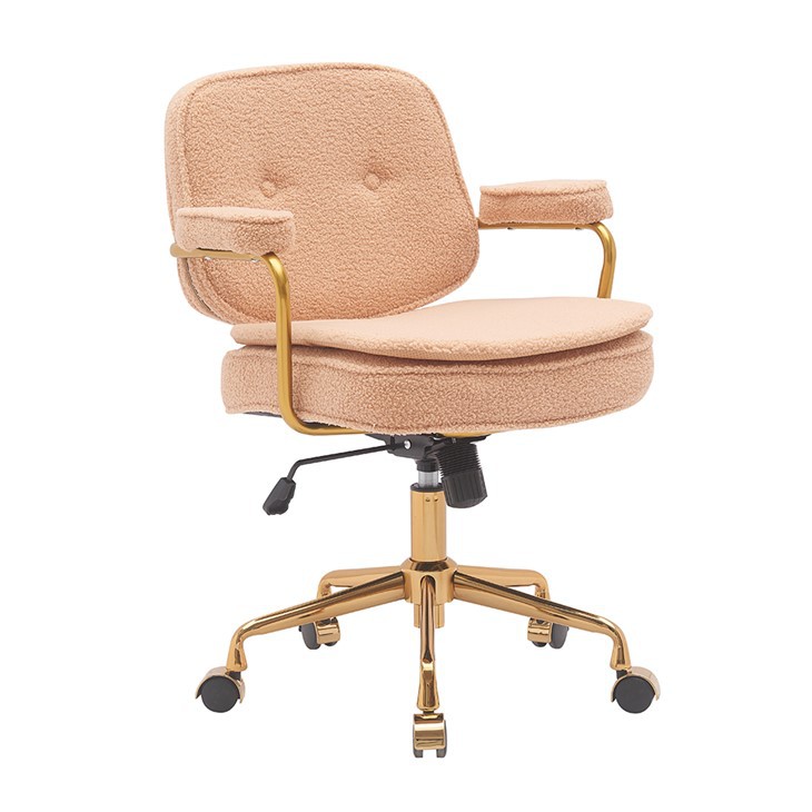 Camel Teddy Fleece Office Chair