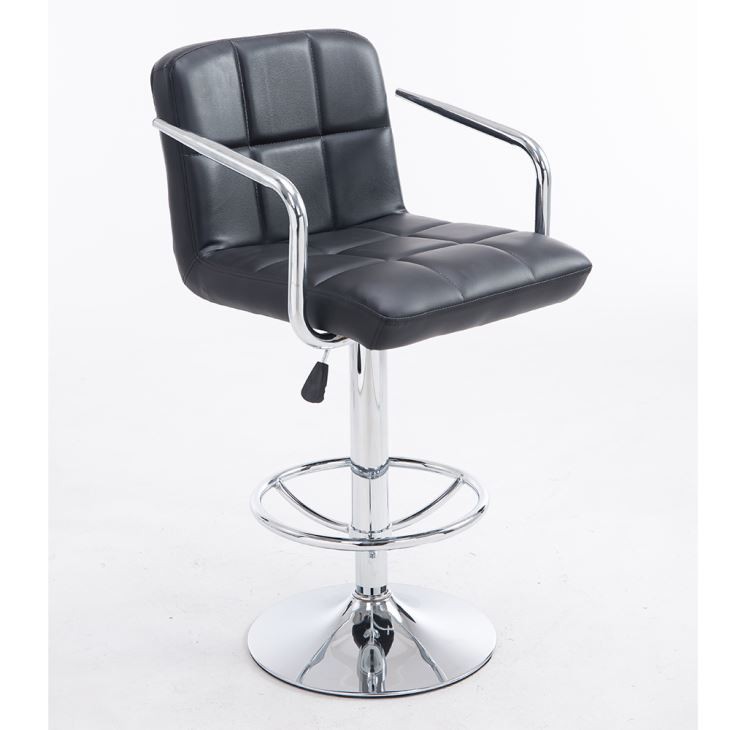 GY-1068A Fashion Furniture Adjustable Leather Vintage Metal Bar Stool