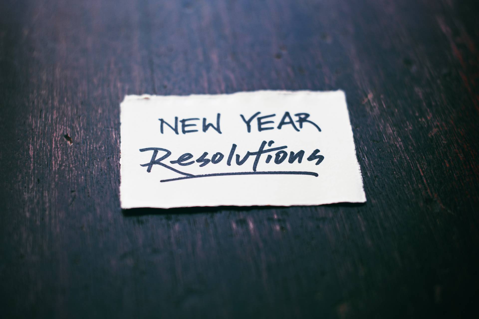 New Year's Resolutions