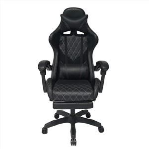 Y-1-2439 Ergonomic Video Gaming Chair Executive Reclining Computer Chair With Lumbar Support And Retractable Footrest