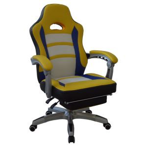 Y-2656 Reclining Racing Game Chair With Footrest