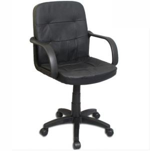 Y-2747 New Black Leather Office Desk or Conference Room Chair