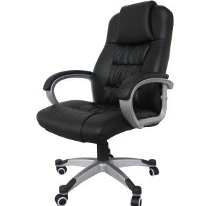 Y-2855 black leather swivel lifting boss office chair/manager office chair