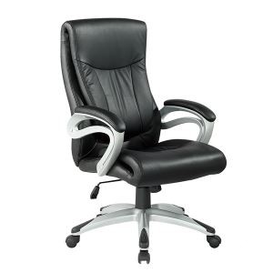 Y-2873 black leather swivel lifting boss office chair/manager office chair