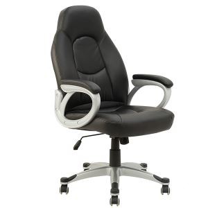 Y-2877 New 2014 High Back Black Leather Office Computer Desk Chair