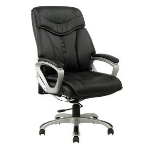 Y-2893 black leather swivel lifting boss office chair/manager office chair