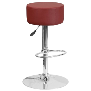 GY-1017 360 Degree Swivel Height Adjustable Kitchen Counter Bar Stools With Seat PU Leather