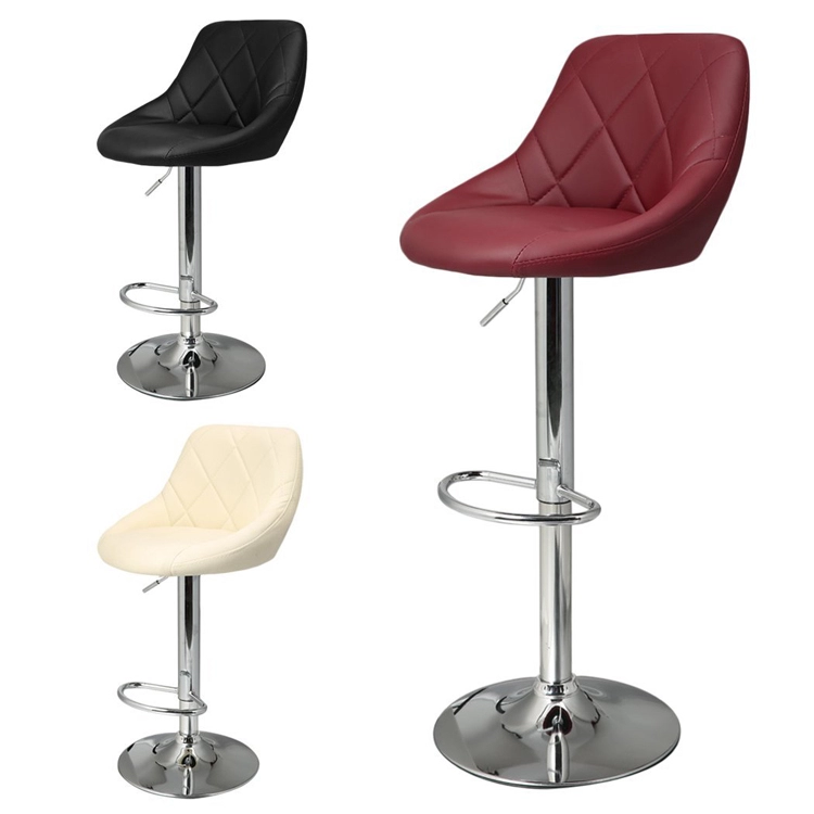 China Manufacturer Free Sample Good Quality Modern Pu Leather  Bar Stool