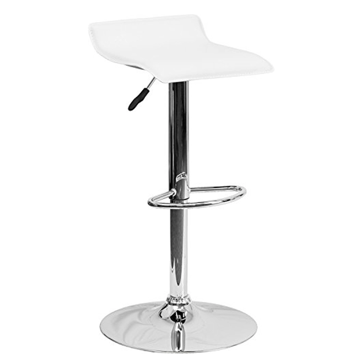 360 Degree Swivel Adjustable Bar Stool, Modern Leather Bar Chair