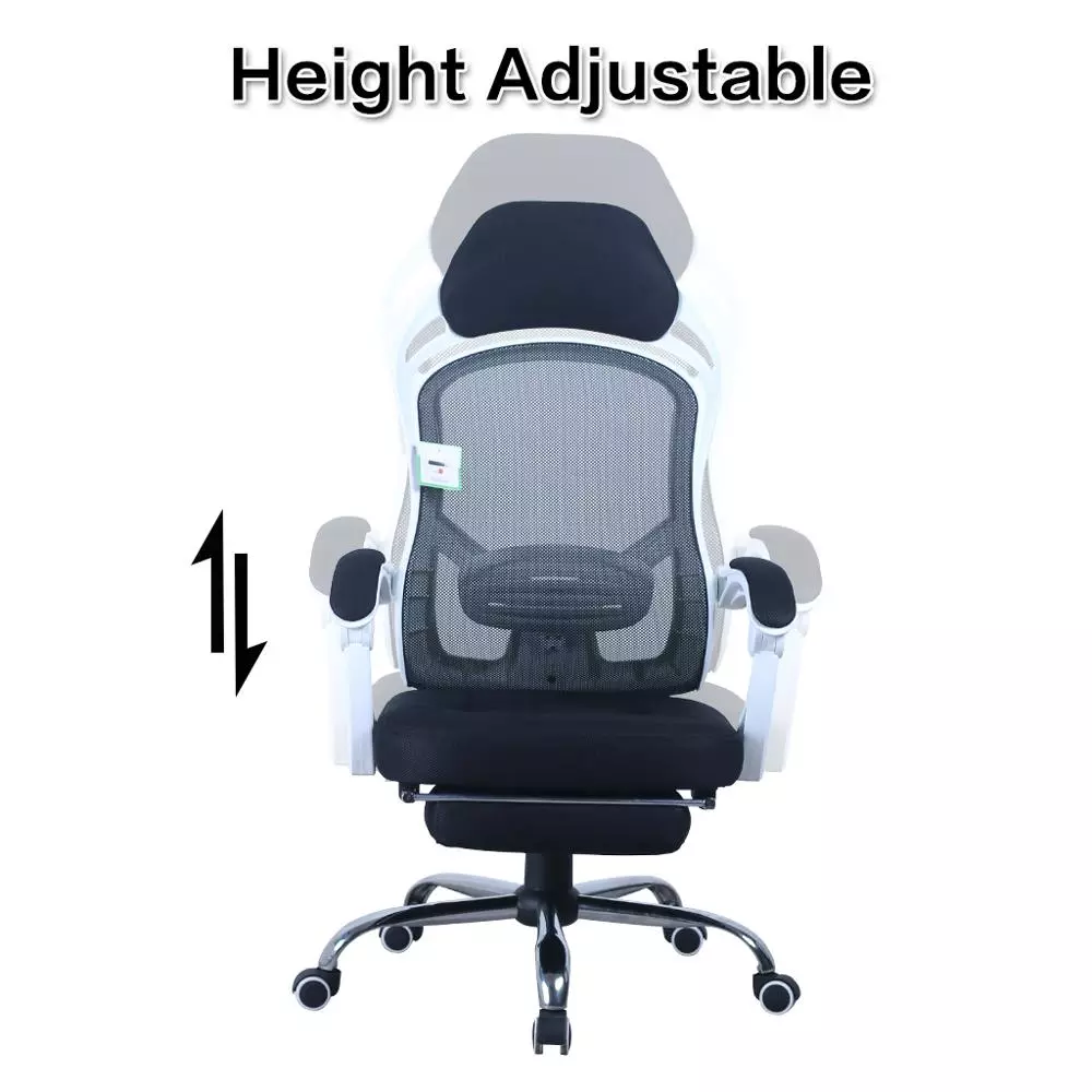 GUYOU Hot Selling Mesh swivel Racing Office Chair with footrest